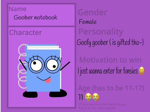 MATH CLASS- object show sign ups! ( goober notebook )