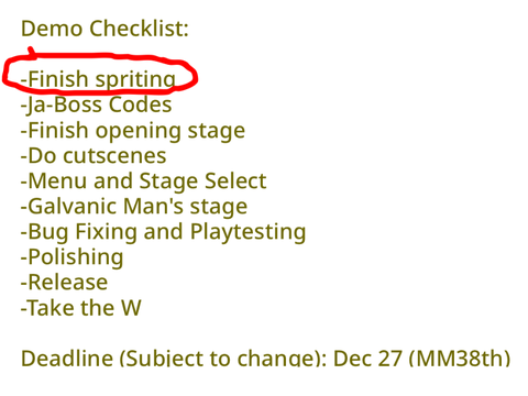 Le demo checklist