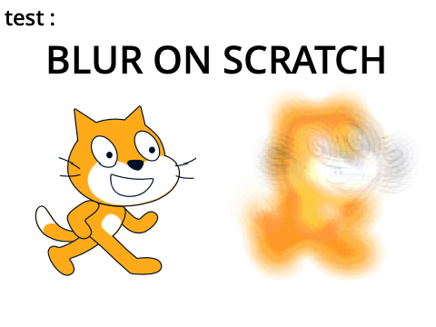 test : BLUR ON SCRATCH
