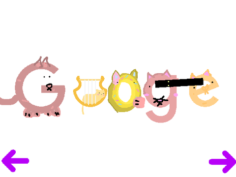Cat google doodle