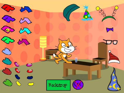 scratch cat dress up