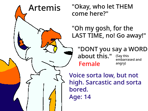 Audition for Stella and Artemis
