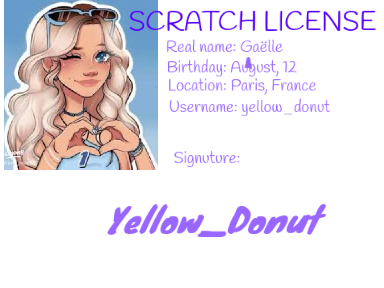 Scratch License
