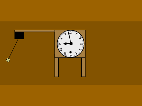 Small mantel clock with... SIDE PENDULUM?!!!