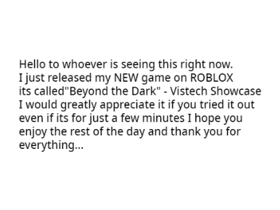 NEW ROBLOX GAME