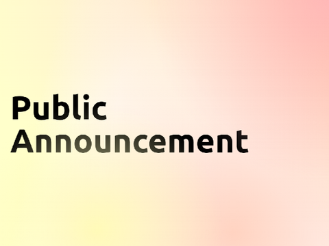 PUBLIC ANNOUNCEMENT