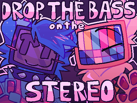 drop the bass on the stereo meme