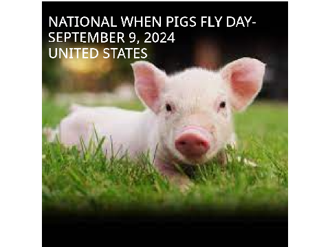 When Pigs Fly Day