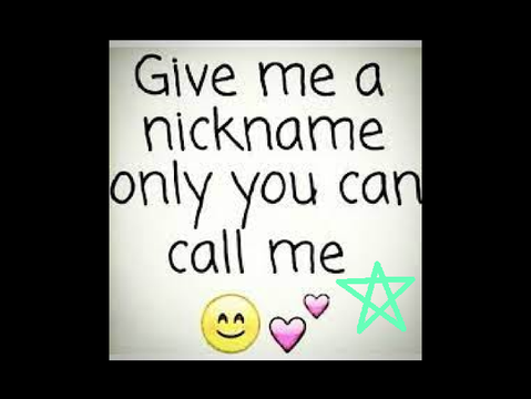 give me a nickname only you can call me  remix