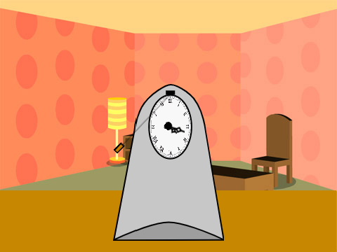 wiered front pendulum clock?!!