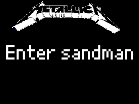 Enter Sandman lyrics 