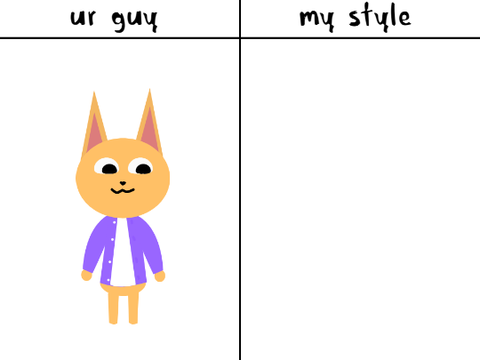 give me ur oc and i vectorize them in my style probably remix