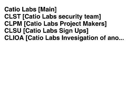 Catio Labs Studio List