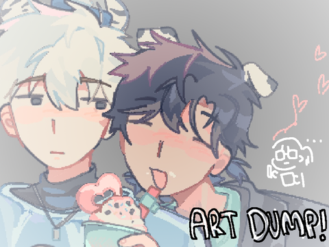 art dump!!! (big surprise! im still here!)