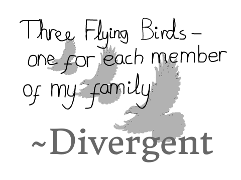 Three Flying Birds