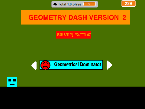Geometry Dash Version 1.0 Scratch Edition