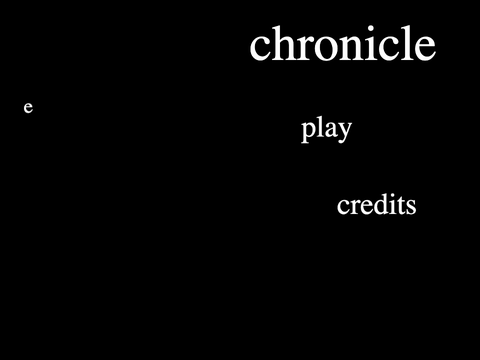 chronicle (an interactive memoir)