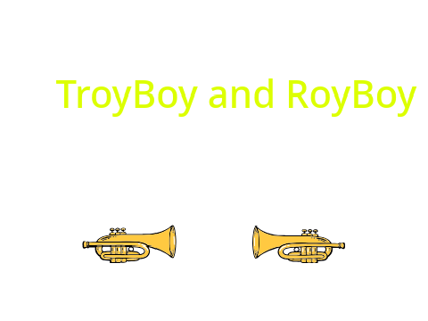 @Troy-boyFN @Roy_boyFN playing trumpet and trombone "imperial march" 
