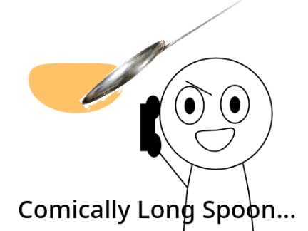 Comically Long Spoon...