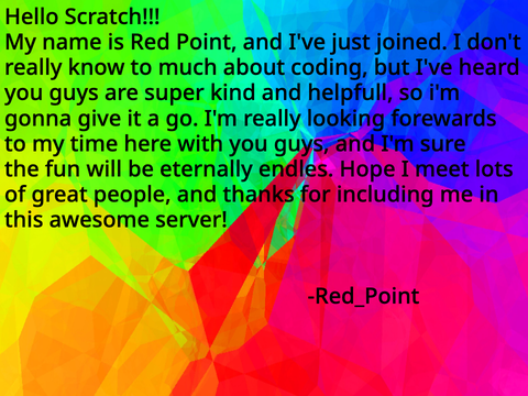 Hello Scratch!!
