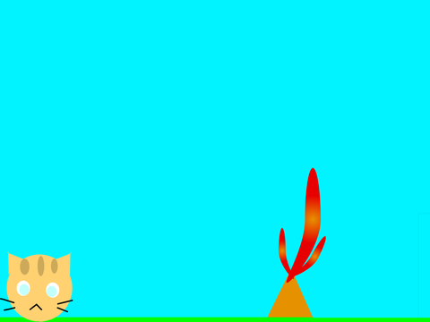 The Cat v.s the Volcano