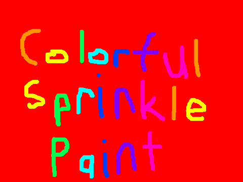 Colorful Sprinkle Paint