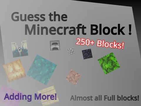 Minecraft Block Guesser!