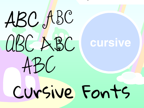 5 New Cursive Fonts