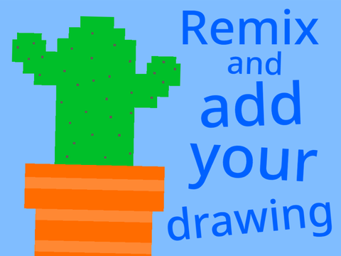 Remix and add your drawing of a cactus | #Art #All #Remix