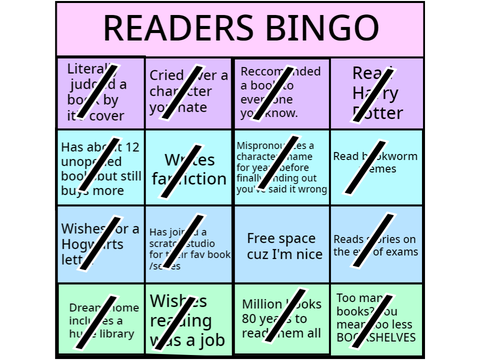 READERS BINGO remix