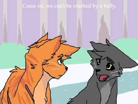 Firestar and Graystripe art