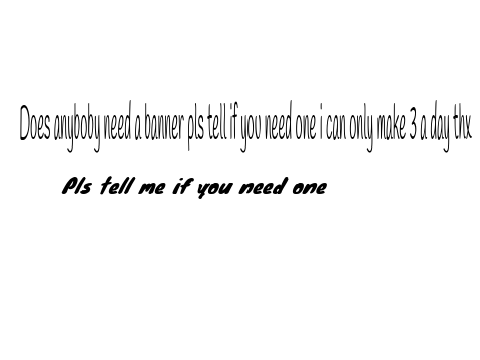 For people who need banners