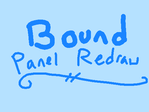 Bound Panel Redraw