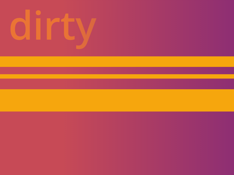 dirty