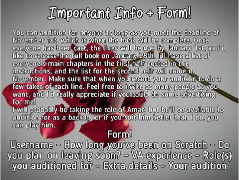 [OPEN] First Love - Audiobook Auditions remix