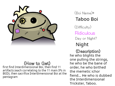 Taboo Boi