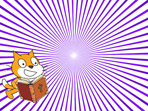 scratch cat reads to us from the Bible