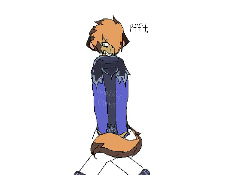 Human-fox-cat-thing. (RUINED QUALITY)
