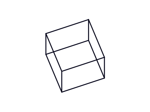 3d rotating cube