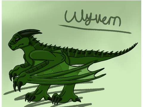 Green Wyvern art <3