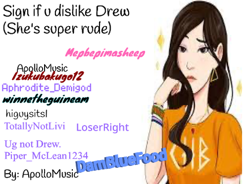 Sign if u dislike Drew remix remix remix remix remix remix remix remix remix