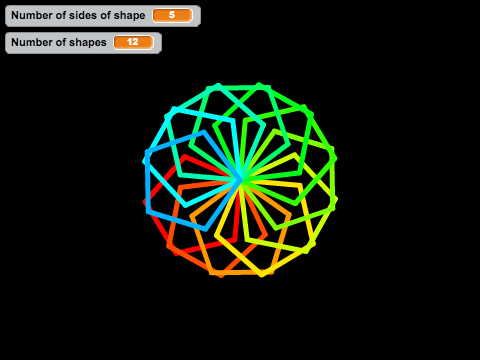 Repeating shapes creator