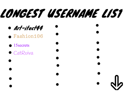 Longest Username List