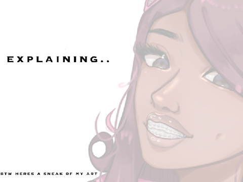 Explaining.