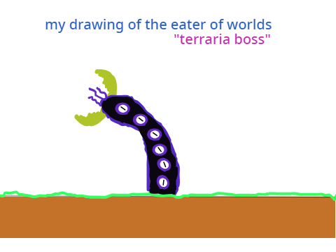 my drawing of the eater of worlds