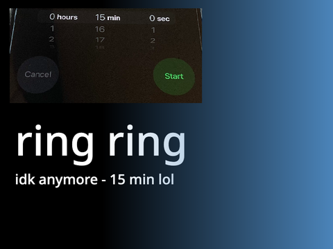 ring ring (idk anymore)