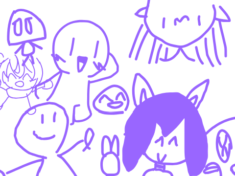 みんなで続けて!!お絵描きリレー☆ remix remix remix remix remix