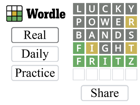 Wordle (real answers)