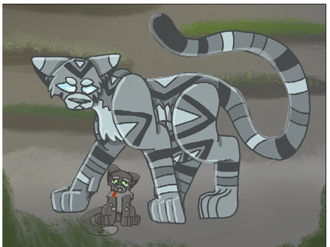 Jay feather and Twigkit fanart <3