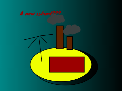 A new islnad Gas island
